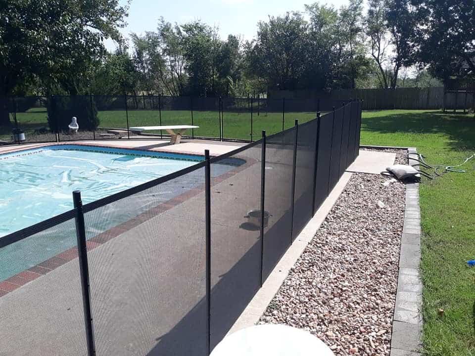 Life Saver Pool Fence of Oklahoma Installs AllBlack 4’ Pool Fence for SingleFamily Residence