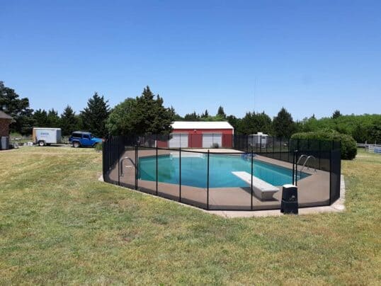 removable mesh pool fence installations in Choctaw, OK