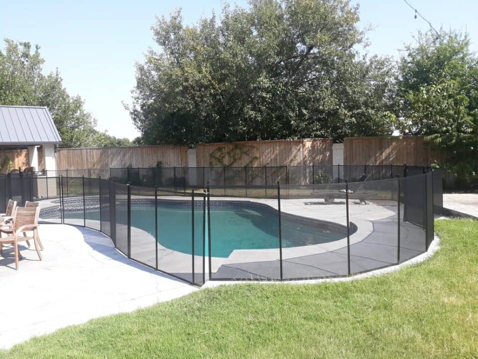 black Life Saver Pool Fence installed in Oklahoma City