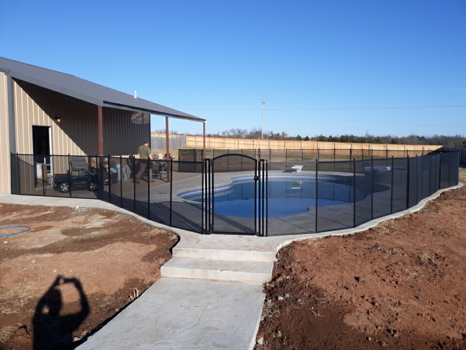 arched pool gate installed in Choctaw, OK